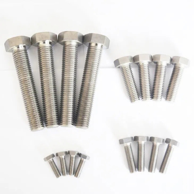 Bon prix Le nombre d'équipements utilisés est déterminé en fonction de l'échantillon.2.1 Gr2 Gr5 Boulons et écrous en titane Tête hexagonale 1/4'-20 TPI 1'