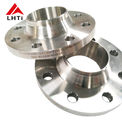 Bon prix ANSI B16.5 Ti-Pd alliage WN connecteur de tuyau DN50 titane bride de cou de soudure en ligne