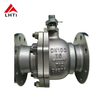Bon prix Gr 2 ASME B16.34 Flanche de soupape à bille en titane soupape à bille en titane forgé résistant à la corrosion 6 pouces en ligne