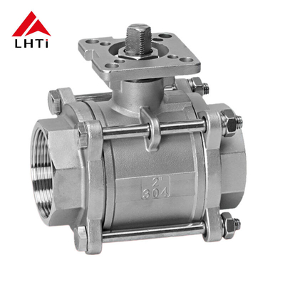 Bon prix Valve à billes à double sens ASME DN 15 Gr2 Gr5 Titane Valve à billes industrielle en ligne