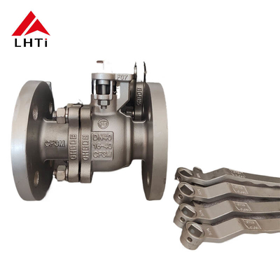 Bon prix Valve à bille à double sens ASME Gr5 Gr7 Titane Valve à bille industrielle Valve à libération haute pression en ligne