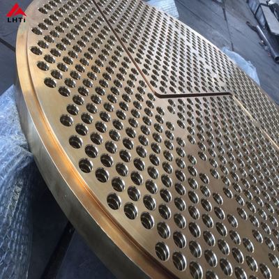 Bon prix Équipement titanique Tubesheet titanique d'ASME B265 pour l'échangeur de chaleur en ligne